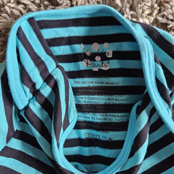 New! Kickee Pants Striped bamboo onesie - Picture 6 of 7